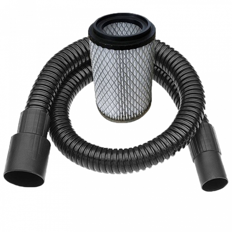 Ash vacuum tube and filter