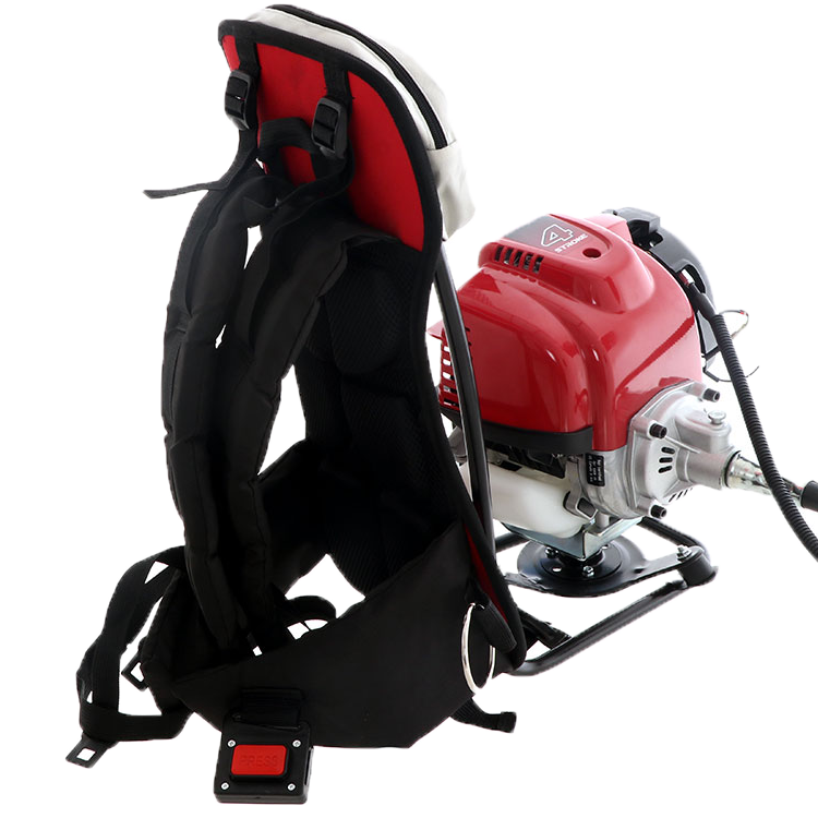 Detail of the backpack brush cutter with Honda GX50 engine
