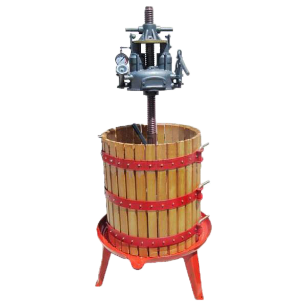 Hydraulic wine grape press